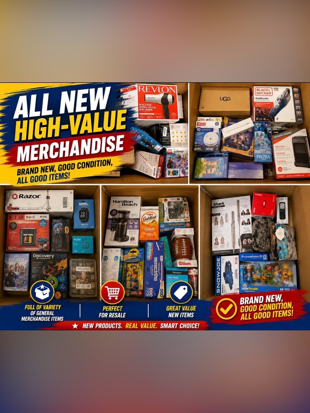 Assorted New Retail Items Bundle - Mixed Merchandise